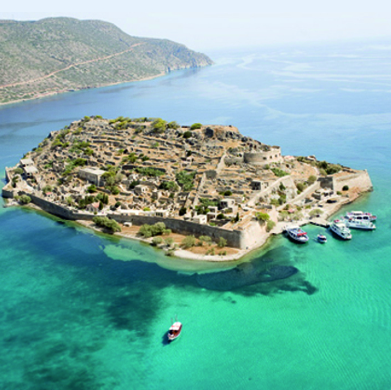 Spinalonga Island Aerial View