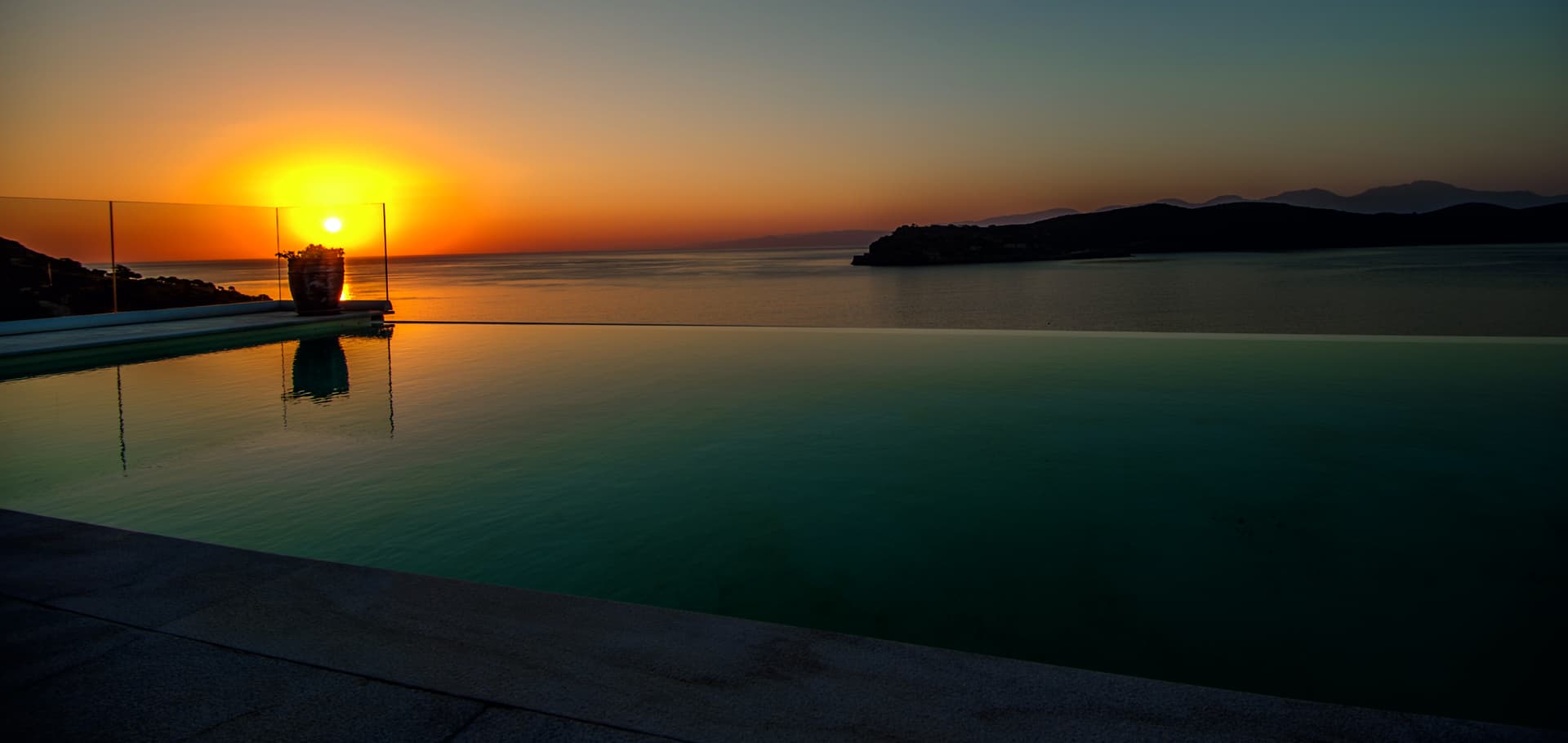 Sunset View of Spinalonga Villas